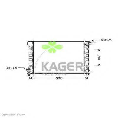 KAGER 311179 Радіатор, охолодження двигуна