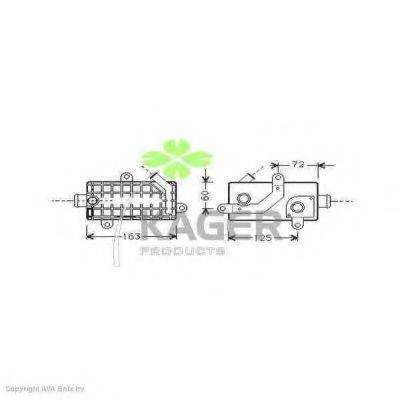 KAGER 313679 масляний радіатор, моторне масло