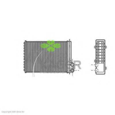 KAGER 320111 Теплообмінник, опалення салону