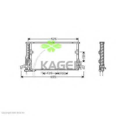 KAGER 945045 Конденсатор, кондиціонер