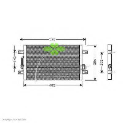 KAGER 945150 Конденсатор, кондиціонер