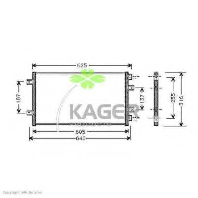 KAGER 945152 Конденсатор, кондиціонер