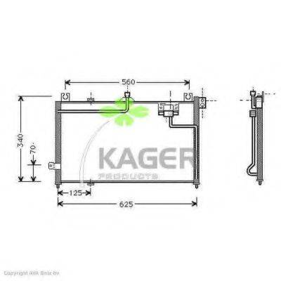 KAGER 945240 Конденсатор, кондиціонер