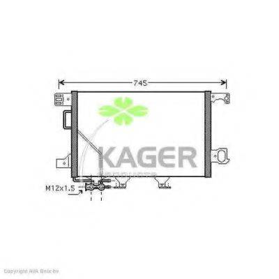 KAGER 945887 Конденсатор, кондиціонер