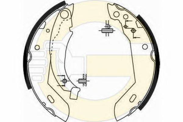 GIRLING 5181581 Комплект гальмівних колодок
