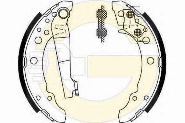 GIRLING 5181669 Комплект гальмівних колодок