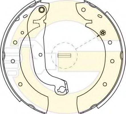 GIRLING 5186221 Комплект гальмівних колодок