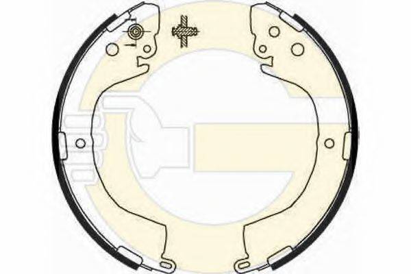 GIRLING 5186679 Комплект гальмівних колодок