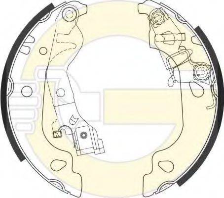 GIRLING 5186866 Комплект гальмівних колодок