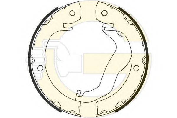 GIRLING 5187949 Комплект гальмівних колодок, стоянкова гальмівна система