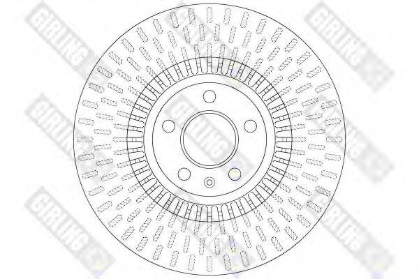 GIRLING 6062161 гальмівний диск