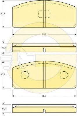 GIRLING 6101103 Комплект гальмівних колодок, дискове гальмо
