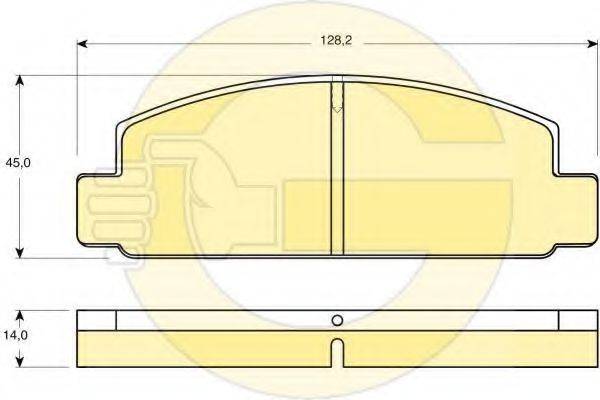 GIRLING 6101769 Комплект гальмівних колодок, дискове гальмо