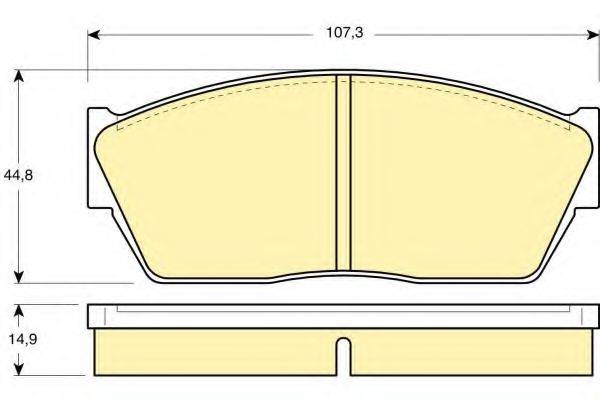 GIRLING 6102849 Комплект гальмівних колодок, дискове гальмо