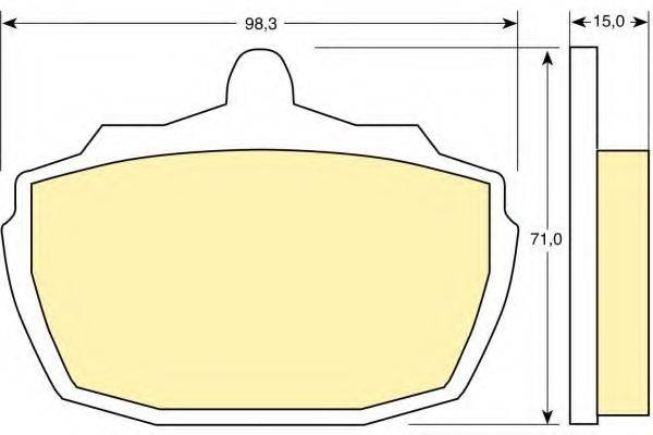 GIRLING 6107526 Комплект гальмівних колодок, дискове гальмо