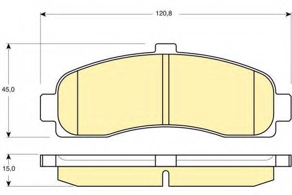 GIRLING 6110599 Комплект гальмівних колодок, дискове гальмо