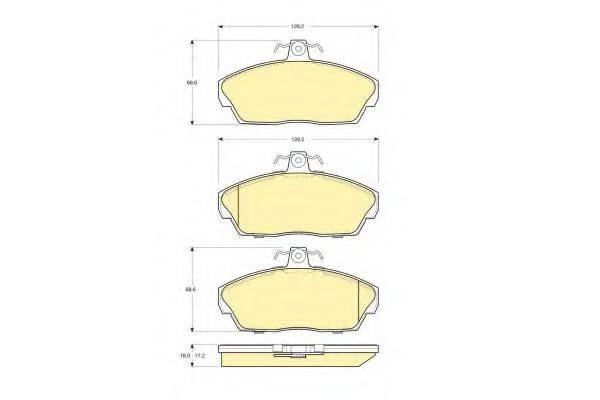 GIRLING 6113191 Комплект гальмівних колодок, дискове гальмо