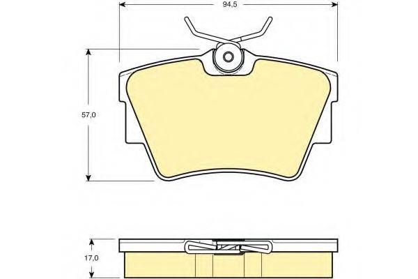 GIRLING 6114791 Комплект гальмівних колодок, дискове гальмо