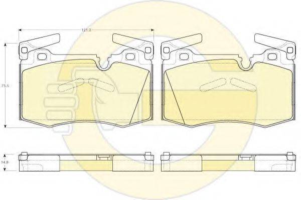 GIRLING 6119482 Комплект гальмівних колодок, дискове гальмо