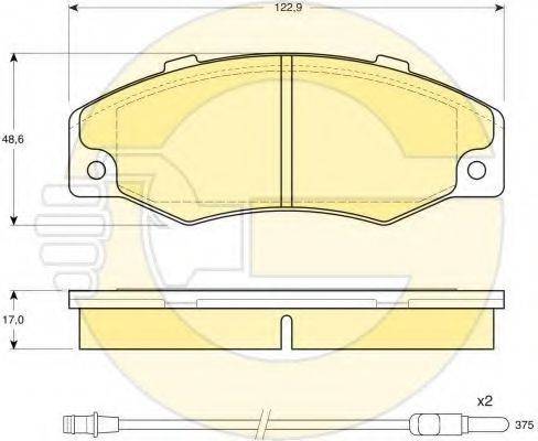 GIRLING 6410403 Комплект гальм, дисковий гальмівний механізм