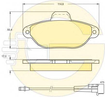 GIRLING 6410423 Комплект гальм, дисковий гальмівний механізм