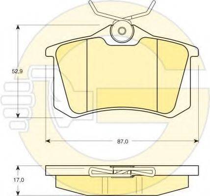 GIRLING 6410831 Комплект гальм, дисковий гальмівний механізм