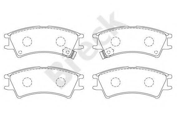 BRECK 232380070210 Комплект гальмівних колодок, дискове гальмо