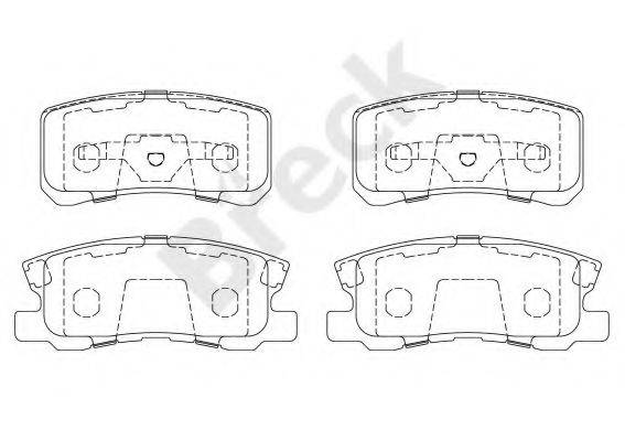 BRECK 235820070200 Комплект гальмівних колодок, дискове гальмо