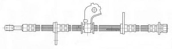 KAWE 512505 Гальмівний шланг