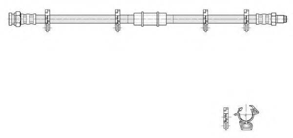 KAWE 516978 Гальмівний шланг