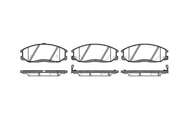KAWE 077122 Комплект гальмівних колодок, дискове гальмо