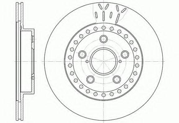 KAWE 656110 гальмівний диск