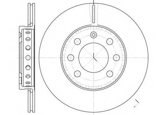 KAWE 659500 гальмівний диск