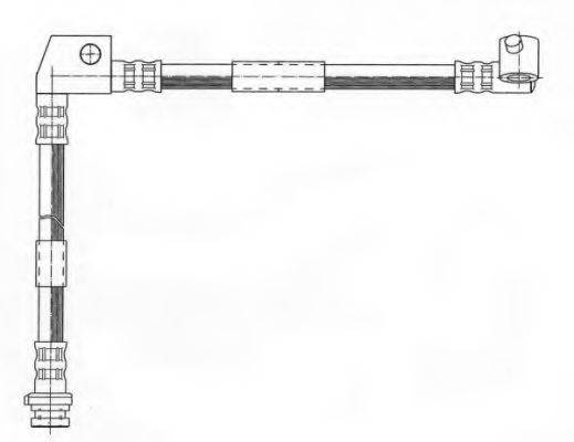 KAWE 511365 Гальмівний шланг