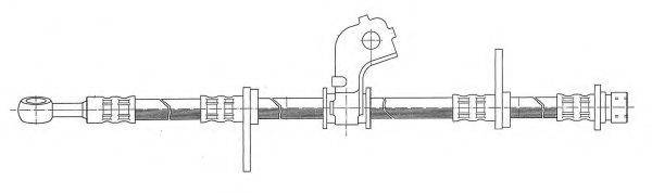 KAWE 511456 Гальмівний шланг