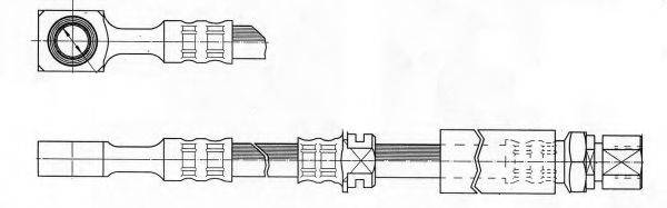 KAWE 511563 Гальмівний шланг