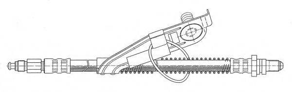 KAWE 511636 Гальмівний шланг