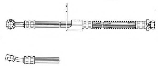 KAWE 512478 Гальмівний шланг