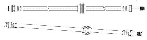 KAWE 512594 Гальмівний шланг