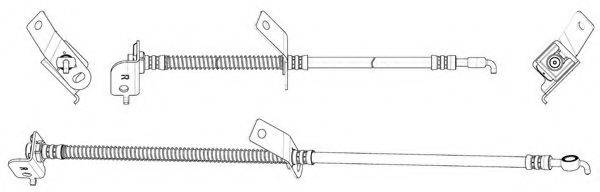 KAWE 512734 Гальмівний шланг