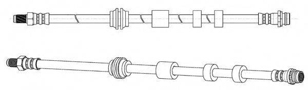 KAWE 512750 Гальмівний шланг