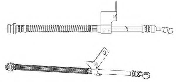 KAWE 512828 Гальмівний шланг