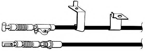 KAWE NI02156 Трос, стоянкова гальмівна система