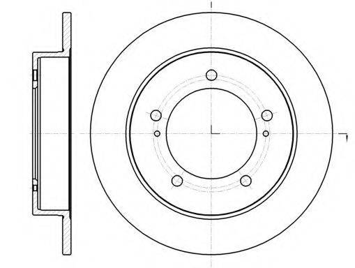 KAWE 6149000 гальмівний диск