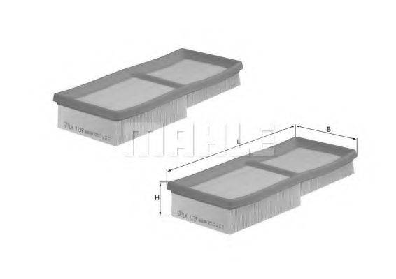 MAHLE ORIGINAL LX1137S Повітряний фільтр