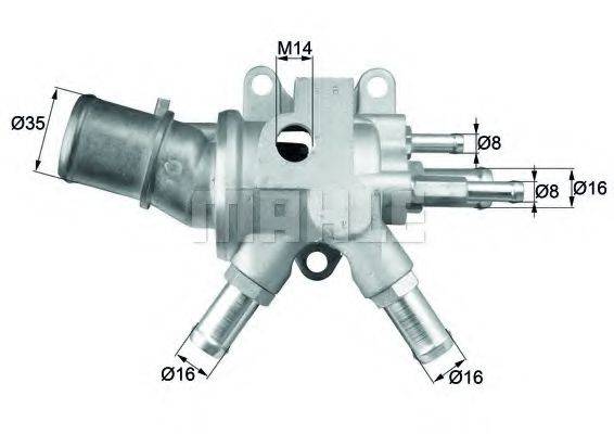 MAHLE ORIGINAL TI9983D Термостат, охолоджуюча рідина