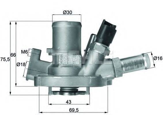 MAHLE ORIGINAL TI15180 Термостат, охолоджуюча рідина