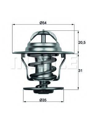 MAHLE ORIGINAL TX1584D Термостат, охолоджуюча рідина