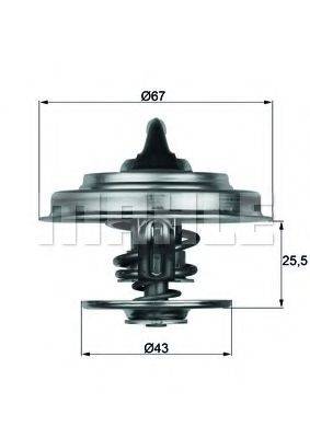 MAHLE ORIGINAL TX1855D Термостат, охолоджуюча рідина