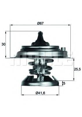 MAHLE ORIGINAL TX2980D Термостат, охолоджуюча рідина